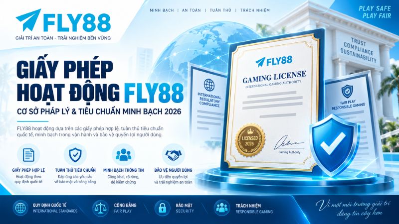 Giấy Phép Hoạt Động FLY88 – Thông Tin Pháp Lý 2026